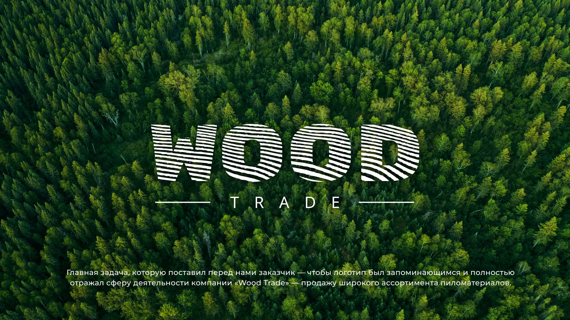 Разработка логотипа для компании «Wood Trade» в Троицке