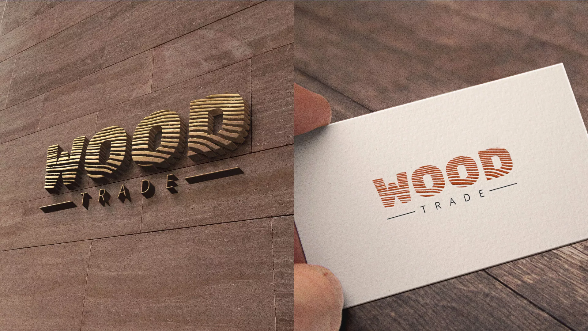 Разработка логотипа для компании «Wood Trade» в Троицке