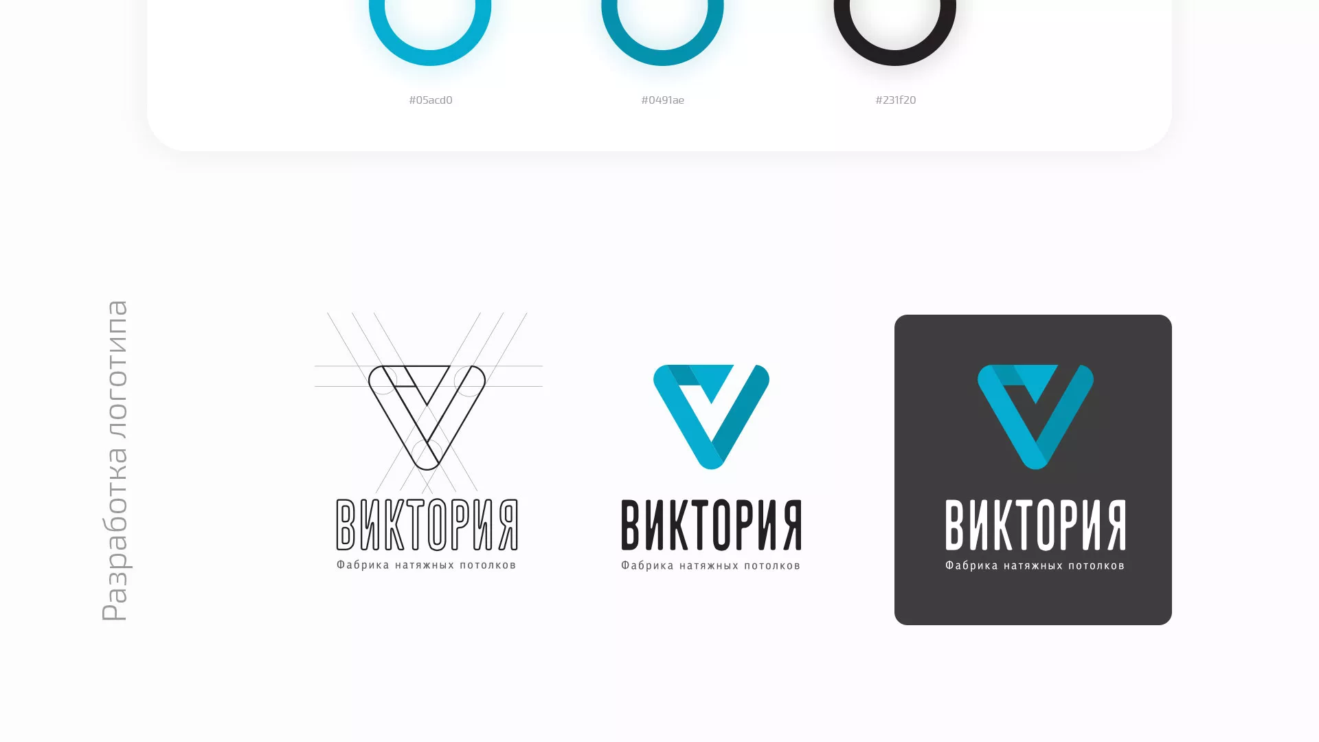 Разработка фирменного стиля компании по продаже и установке натяжных потолков в Троицке